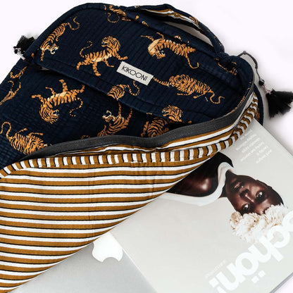 Handgemachte Laptoptasche "Midnight Tiger"