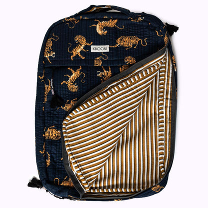 Handgemachte Laptoptasche "Midnight Tiger"