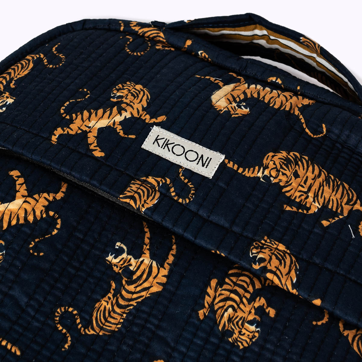 Handgemachte Laptoptasche "Midnight Tiger"