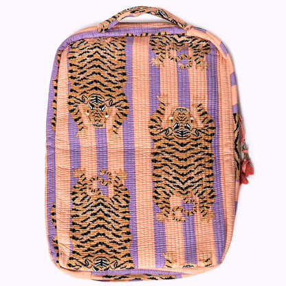 Handgemachte Laptoptasche "Poppy Tiger Peach"