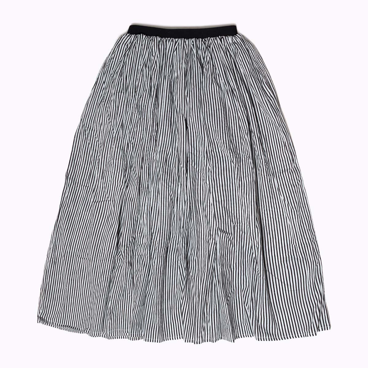Langer Maxi Rock "Shadow Lines" - natürliche Materialien