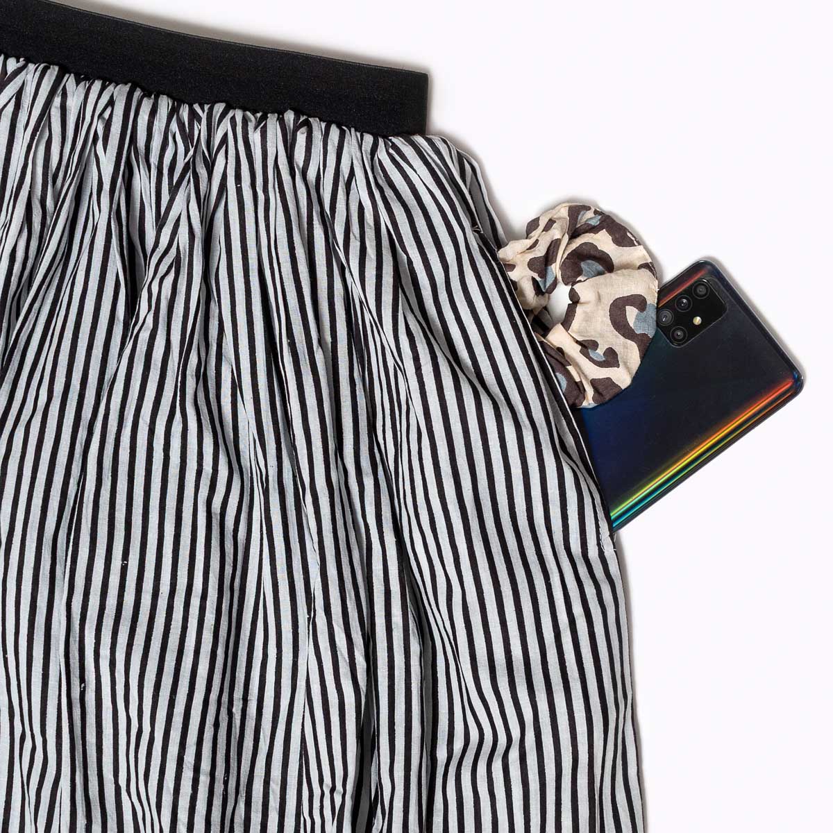 Long maxi skirt "Shadow Lines"