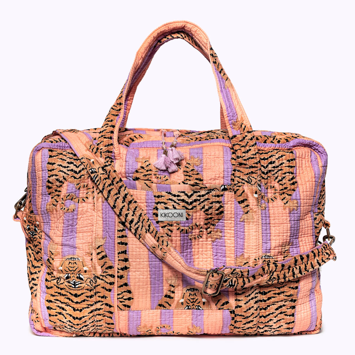 Große Reisetasche "Poppy Tiger peach fusion"