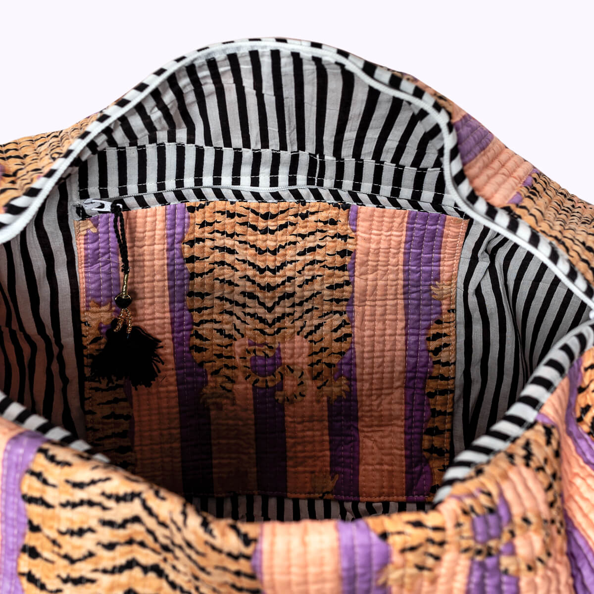 Große Reisetasche "Poppy Tiger peach fusion"