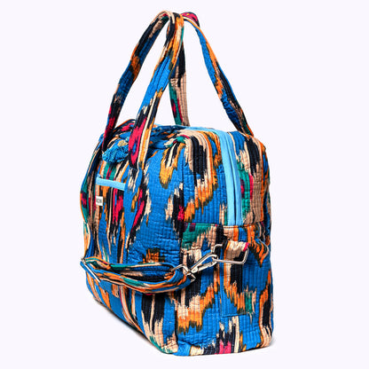 Große Reisetasche "BLUE IKAT"