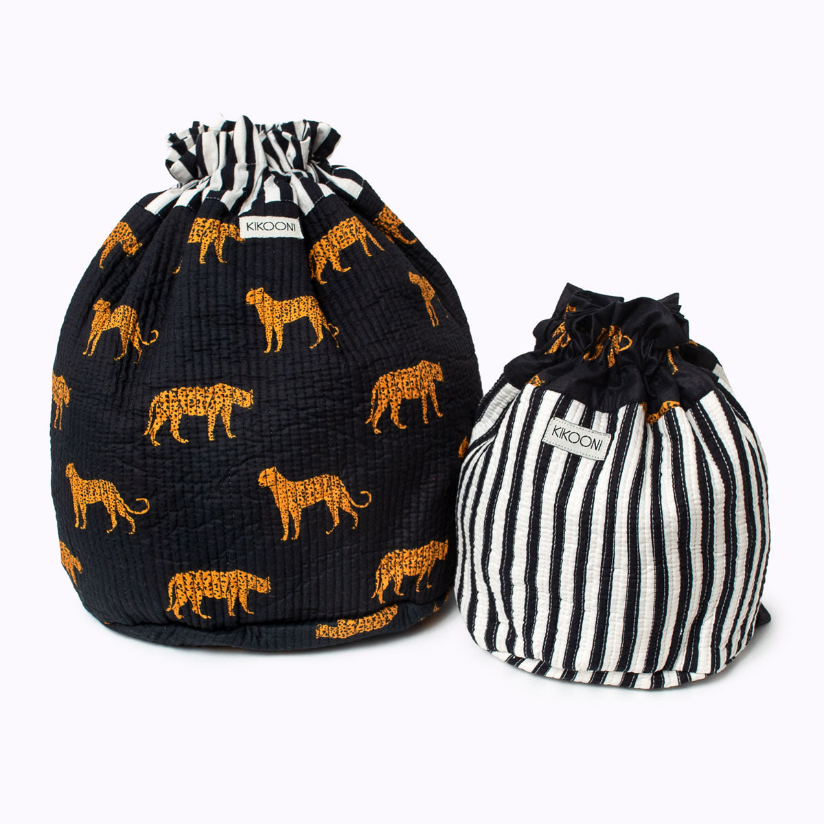 Funbag "black leopard " striped  - small