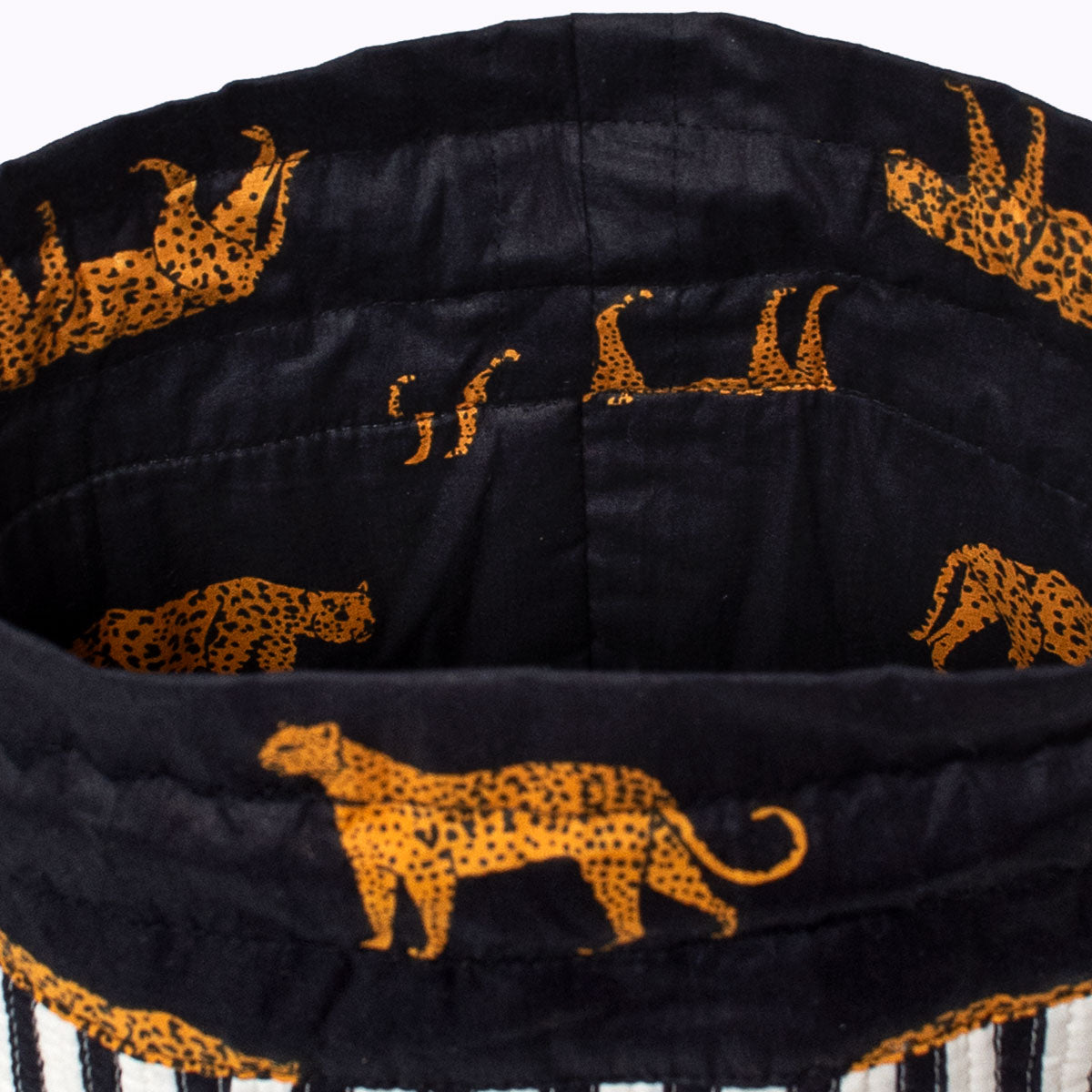 Funbag "black leopard " striped  - small