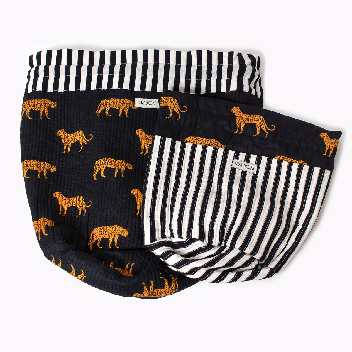 Funbag "black leopard " striped  - small