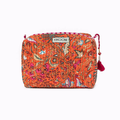 kleine Kosmetiktasche  "Orange Palm"