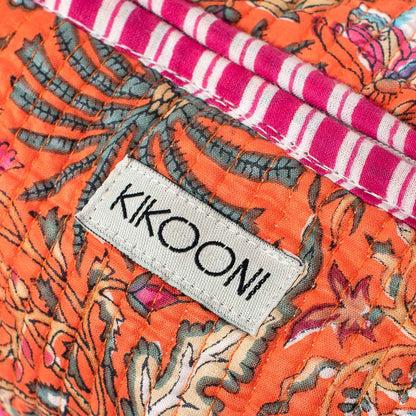 kleine Kosmetiktasche  "Orange Palm"