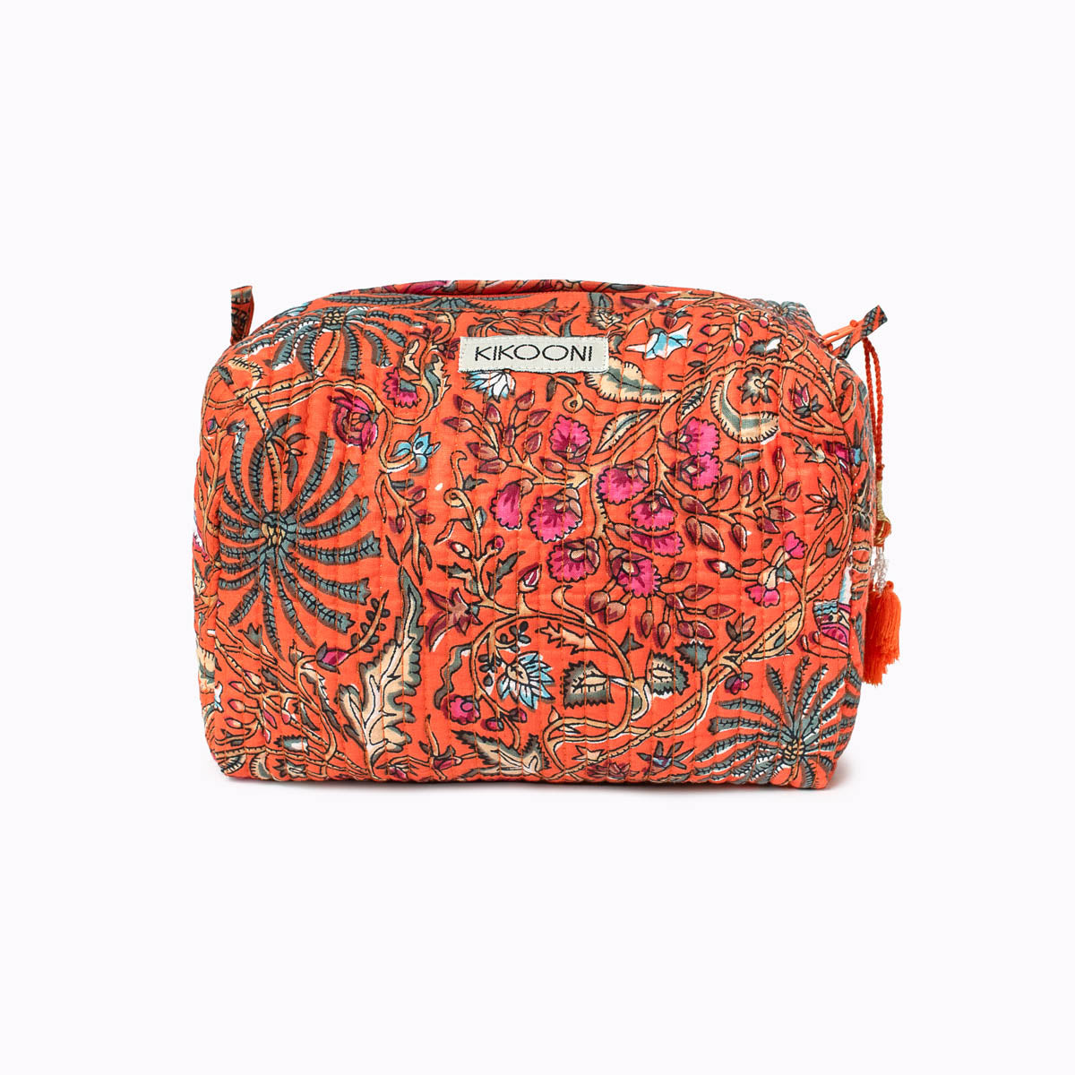 small cosmetic bag "Orange Palm"