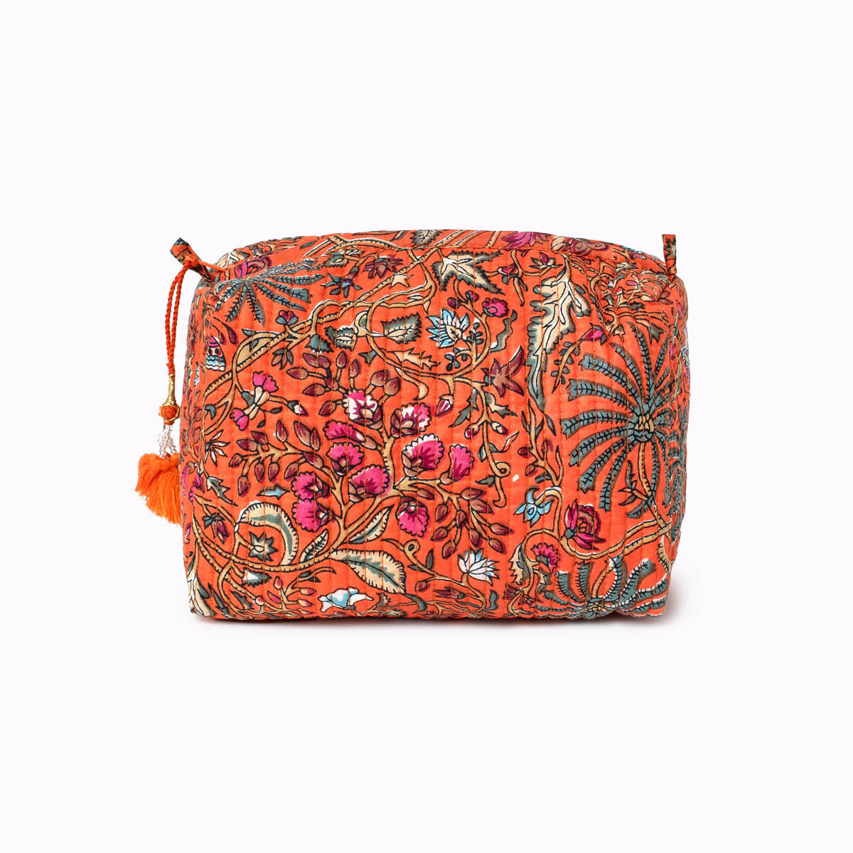 small cosmetic bag "Orange Palm"