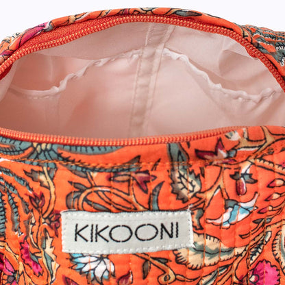 kleine Kosmetiktasche  "Orange Palm"