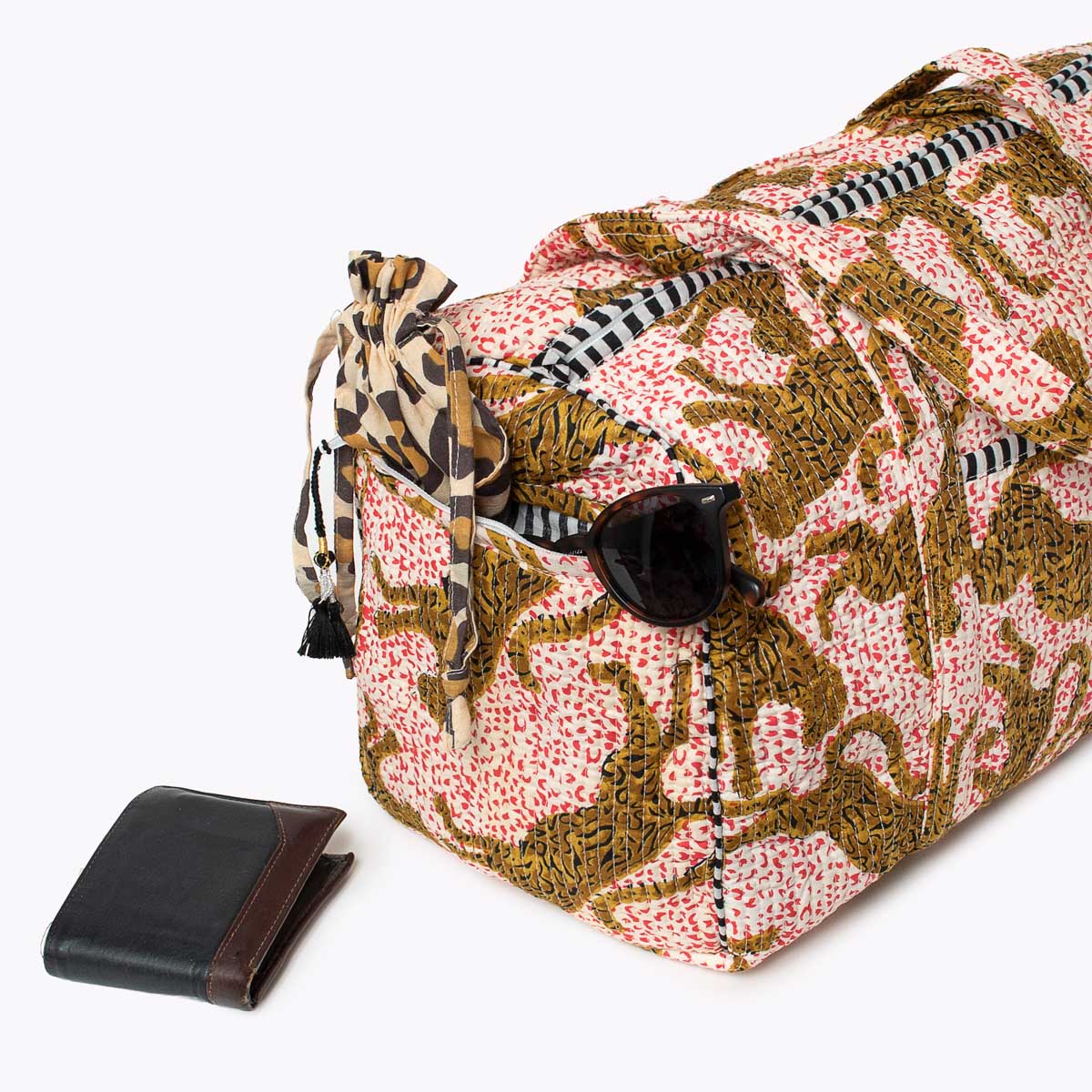 handmade cotton bag "H.LEOPARD"