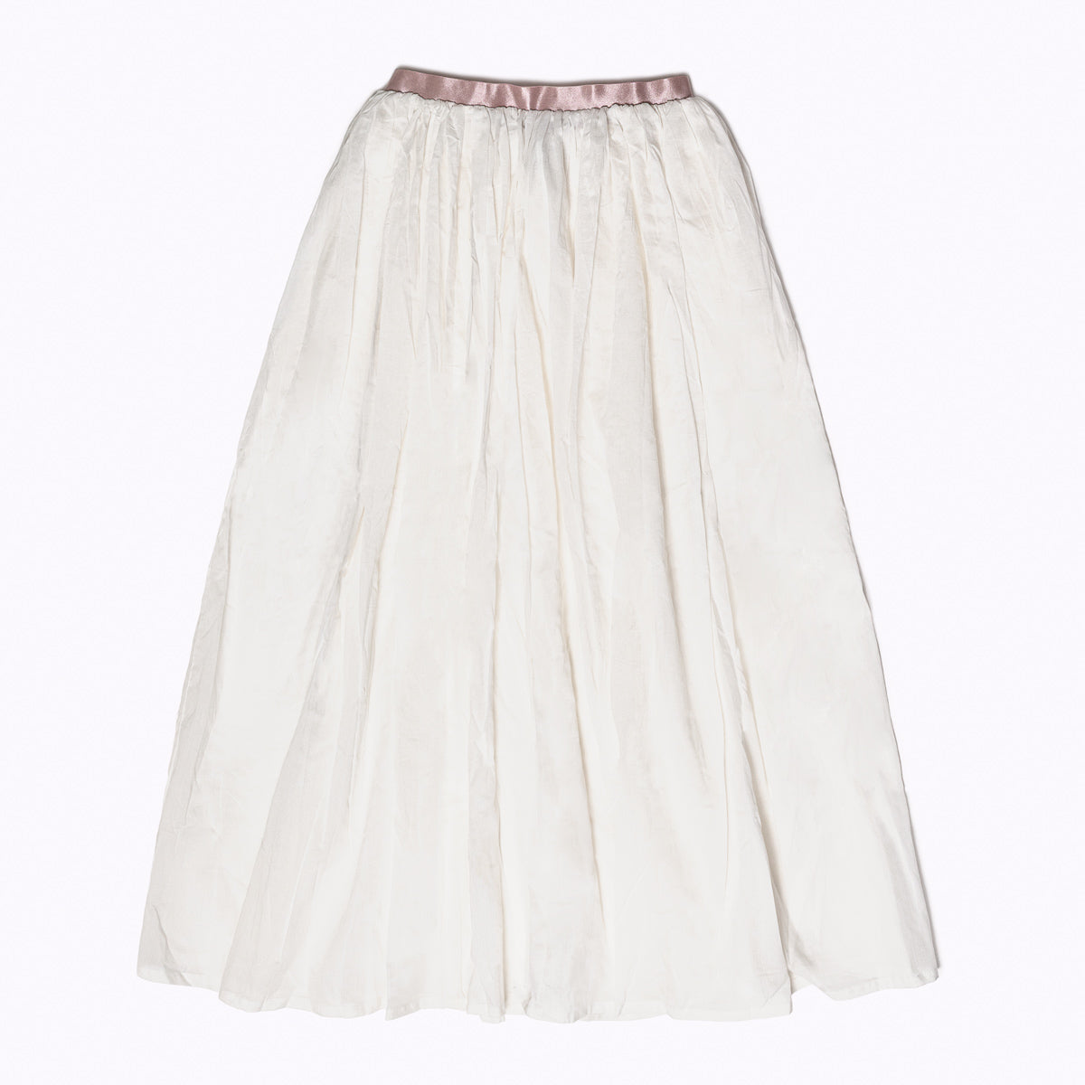 Langer Maxi Rock "Cloud Dancer" - handgefertigte