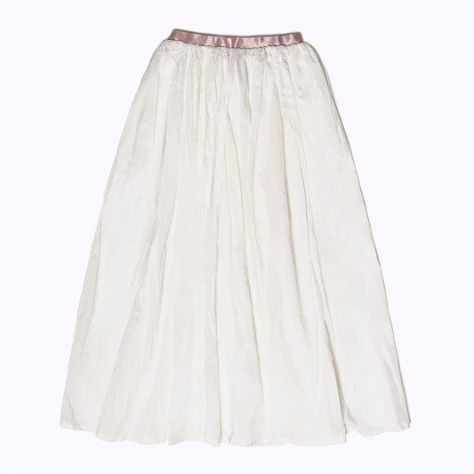 Langer Maxi Rock "Cloud Dancer" - handgefertigte