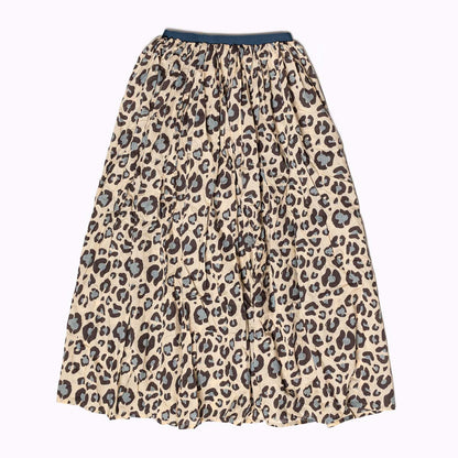 Langer Maxi Rock "Blue Leo" -  natürliche Materialien