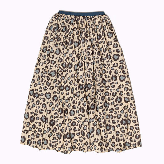 Langer Maxi Rock "Blue Leo" -  natürliche Materialien