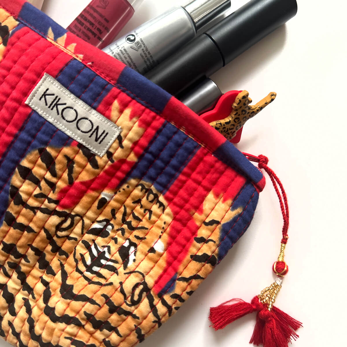 Handmade mini bag "Poppy Tiger Diva"