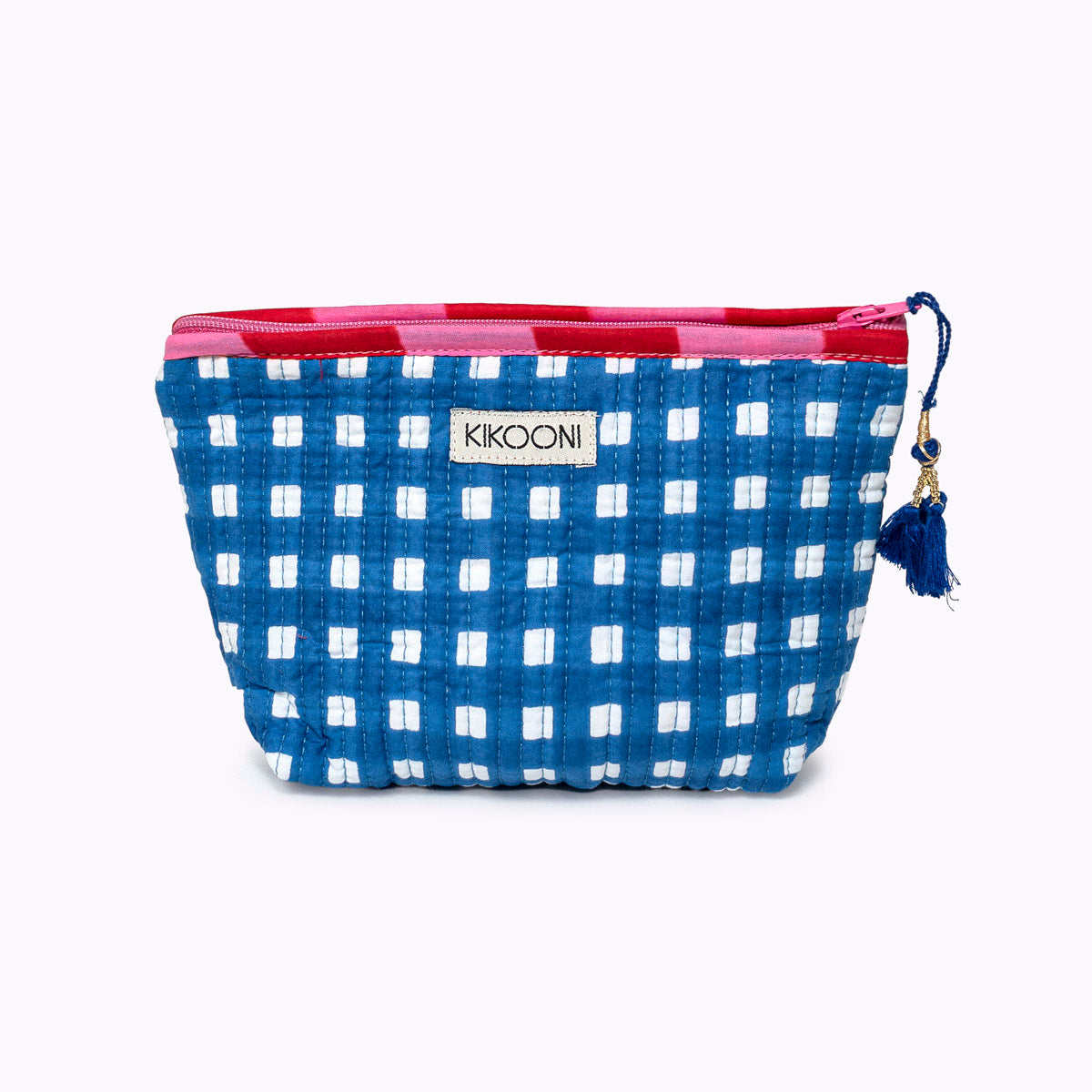 Mini Tasche "Happy Checks" blue