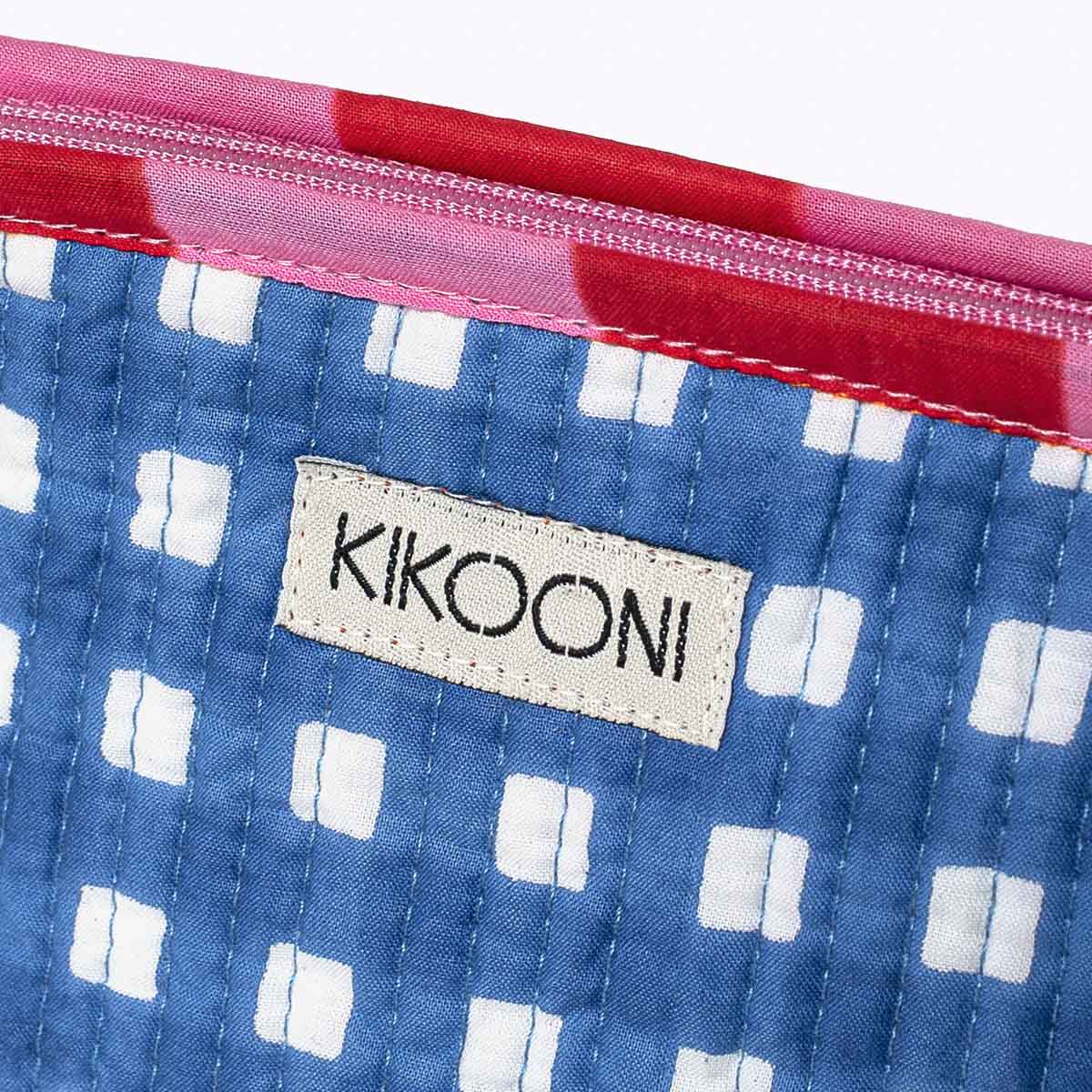 "Happy Checks" mini bag, blue