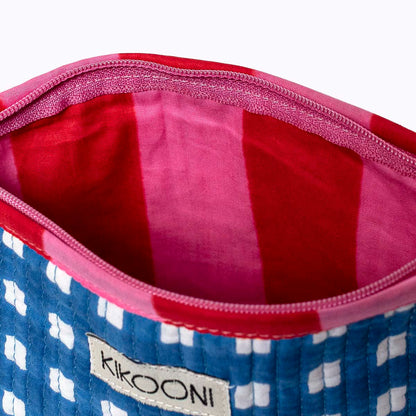 Mini Tasche "Happy Checks" blue