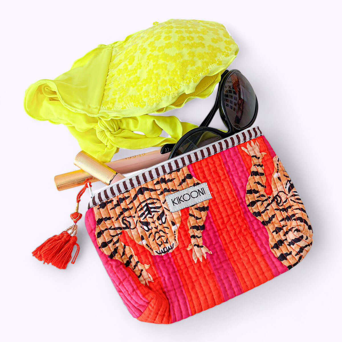 Handgemachte Mini Tasche "Poppy Tiger "