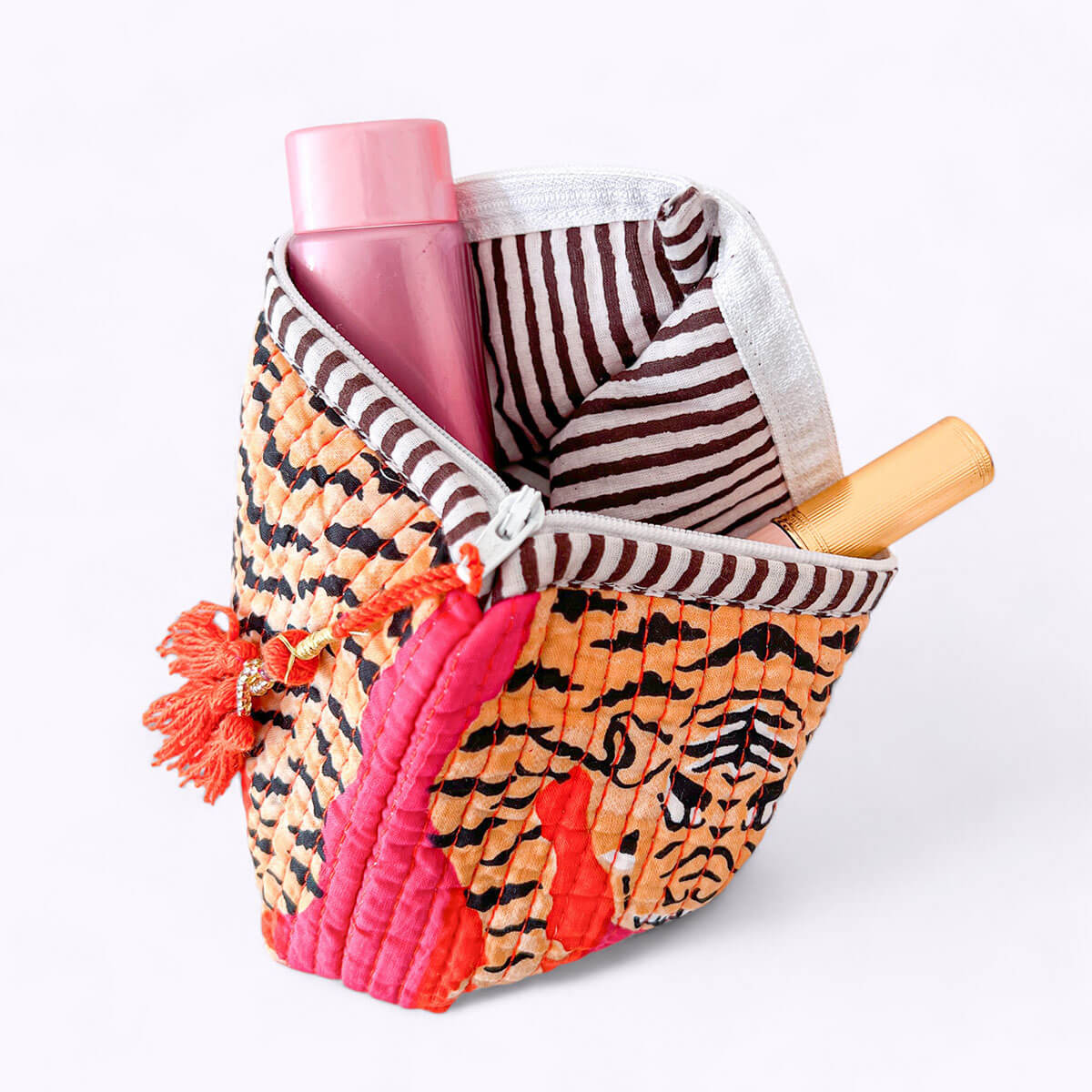 Handgemachte Mini Tasche "Poppy Tiger "