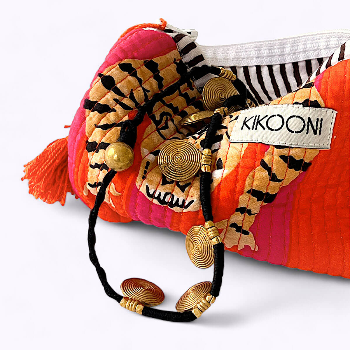 Handgemachte Mini Tasche "Poppy Tiger "