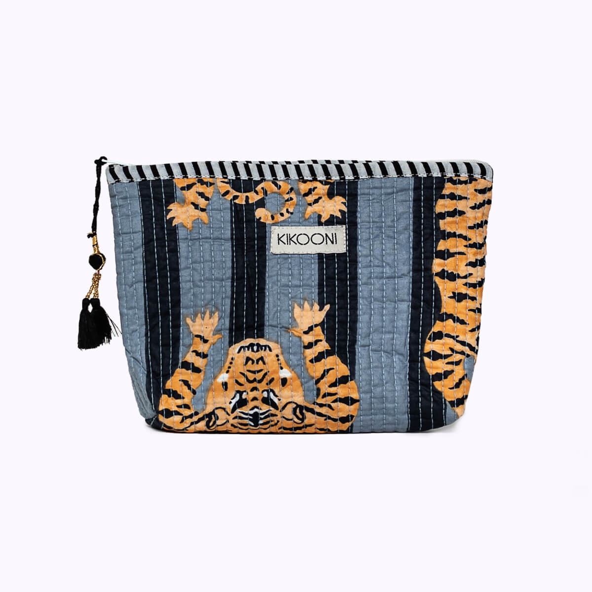 Handgemachte Mini Tasche "Poppy Tiger black"