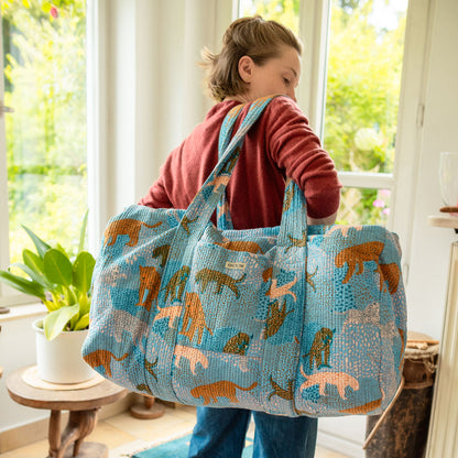 XXL Reisetasche "LUCKY LEO BLUE"