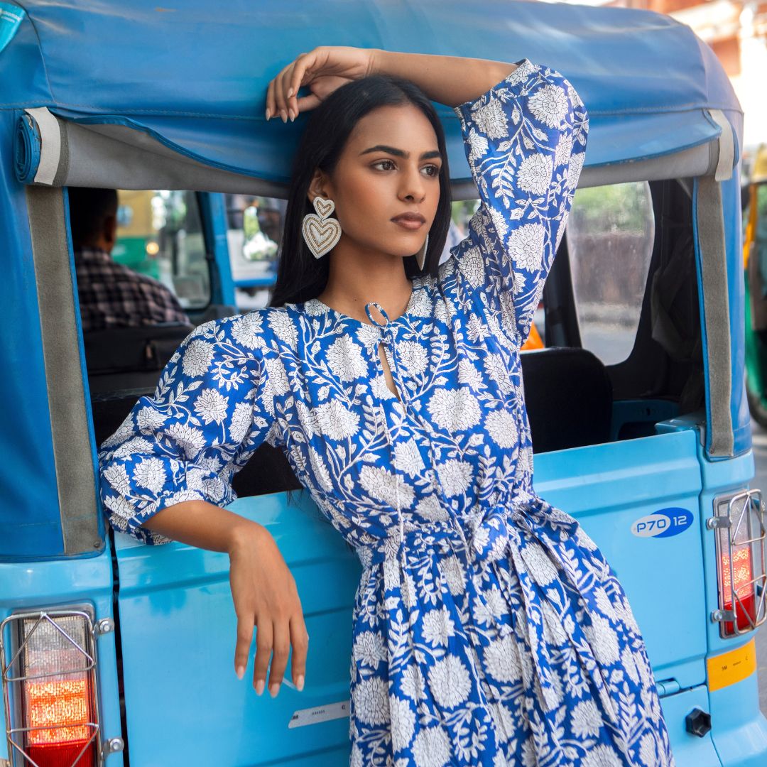 Muse Dress "Blue Garden"