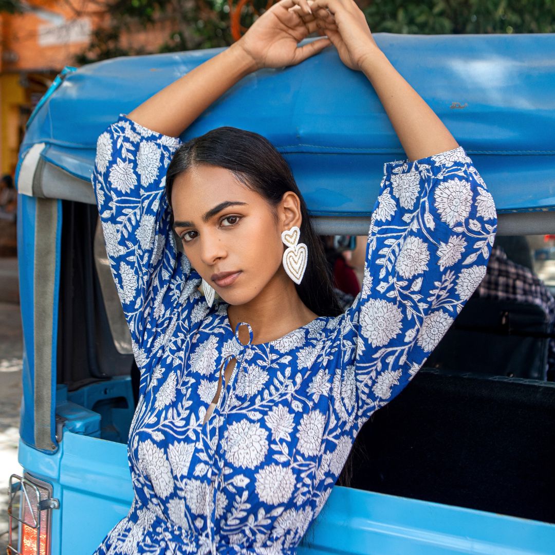 Muse Dress "Blue Garden"