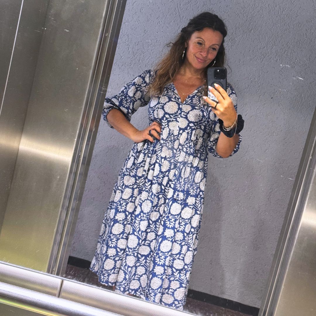 Muse Dress "Blue Garden"