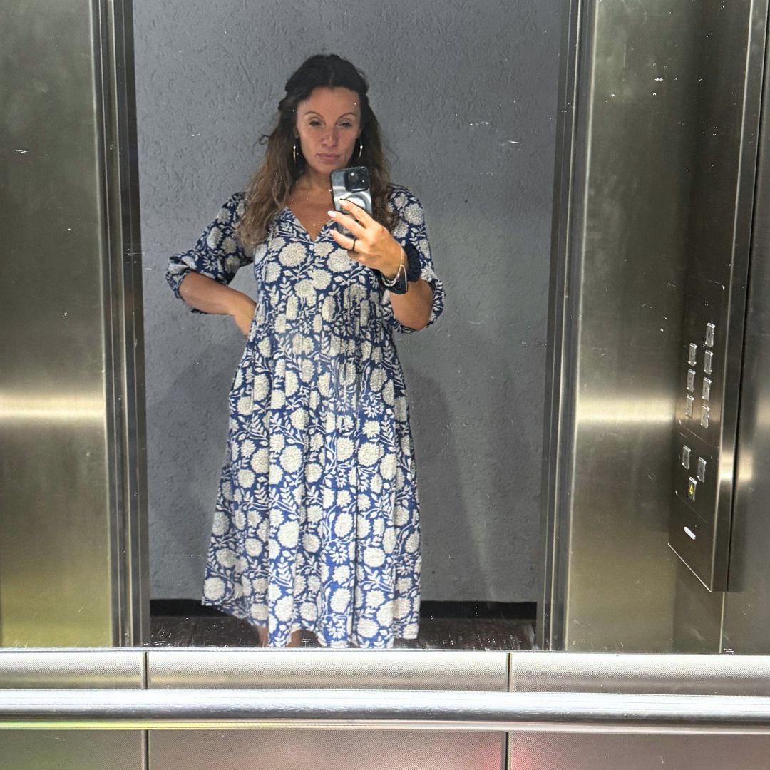 Muse Dress "Blue Garden"