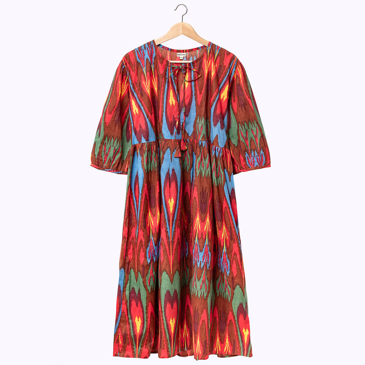 Muse Dress "Brown Ikat"