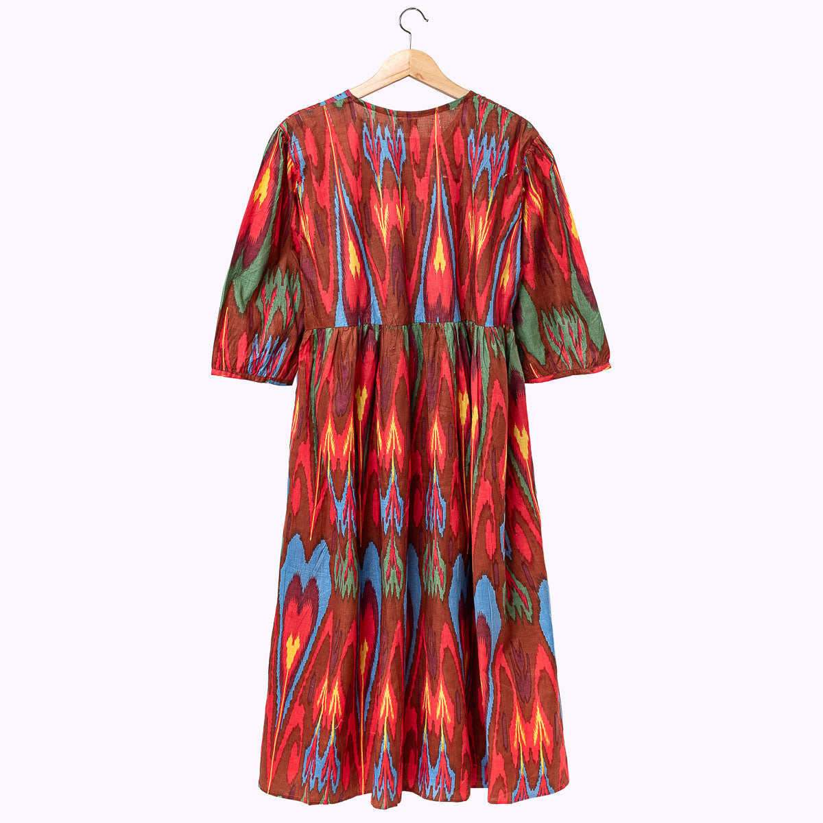 Muse Dress "Brown Ikat"