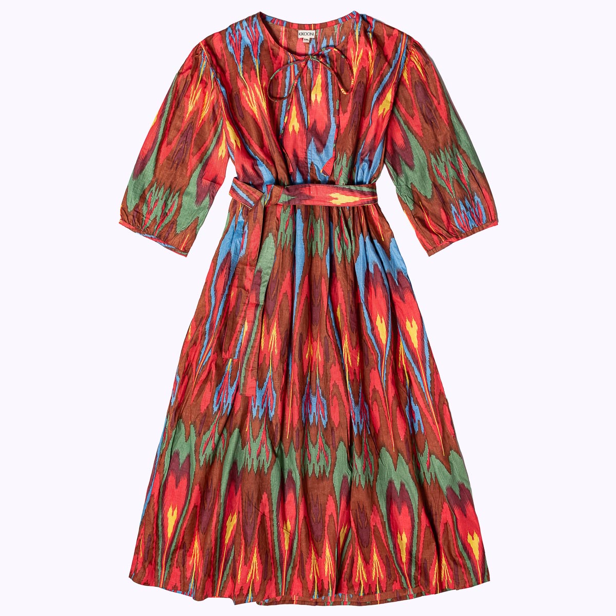 Muse Dress "Brown Ikat"