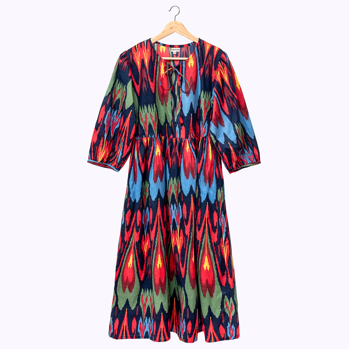 Muse Dress "Dark Ikat"