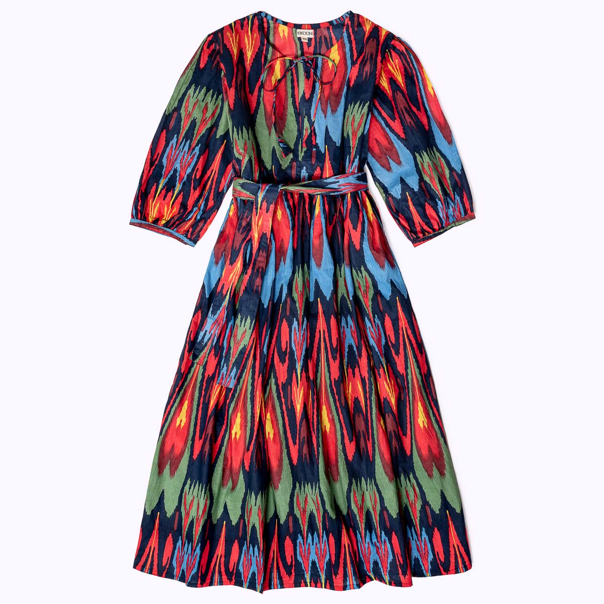 Muse Dress "Dark Ikat"