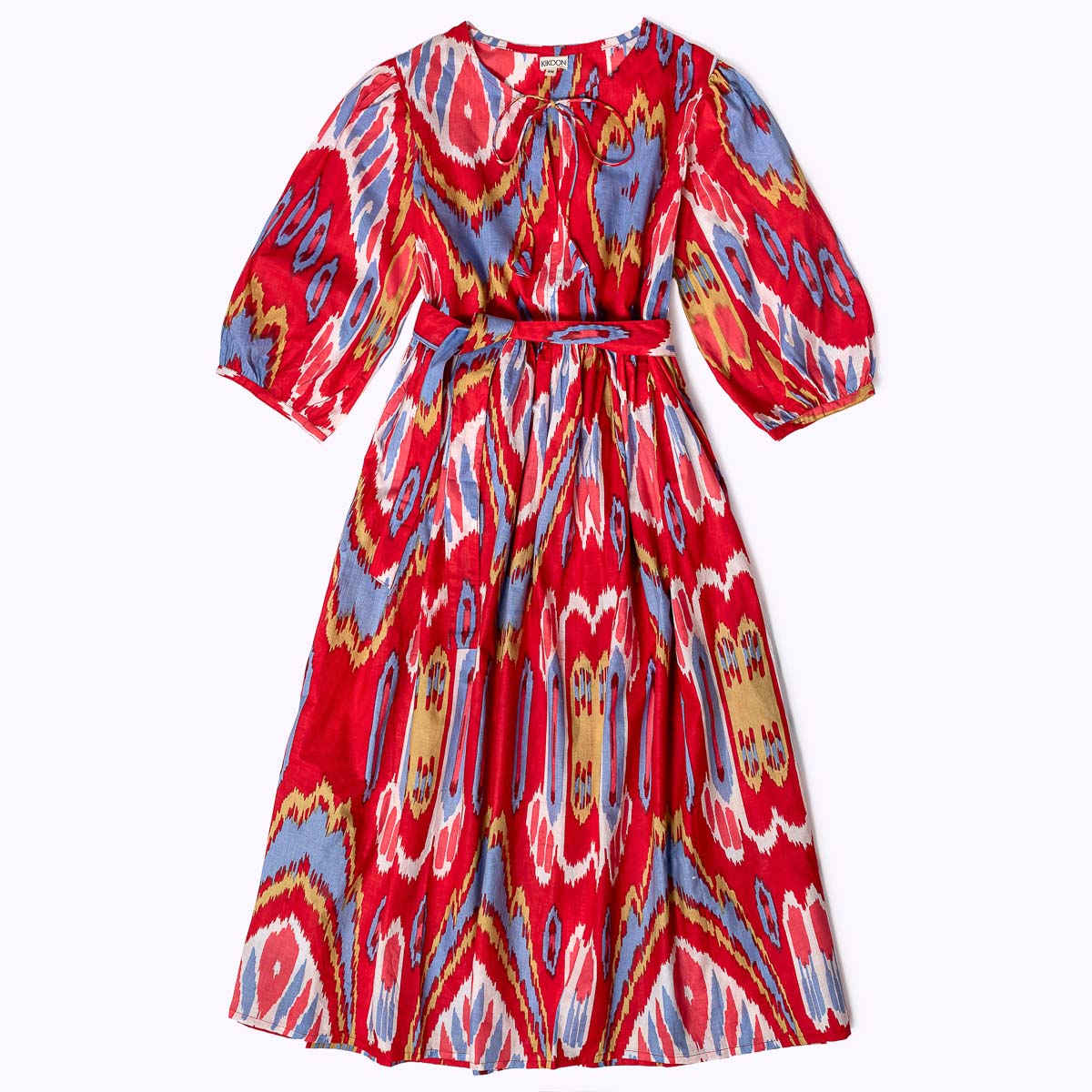 Muse Dress "Red Ikat"