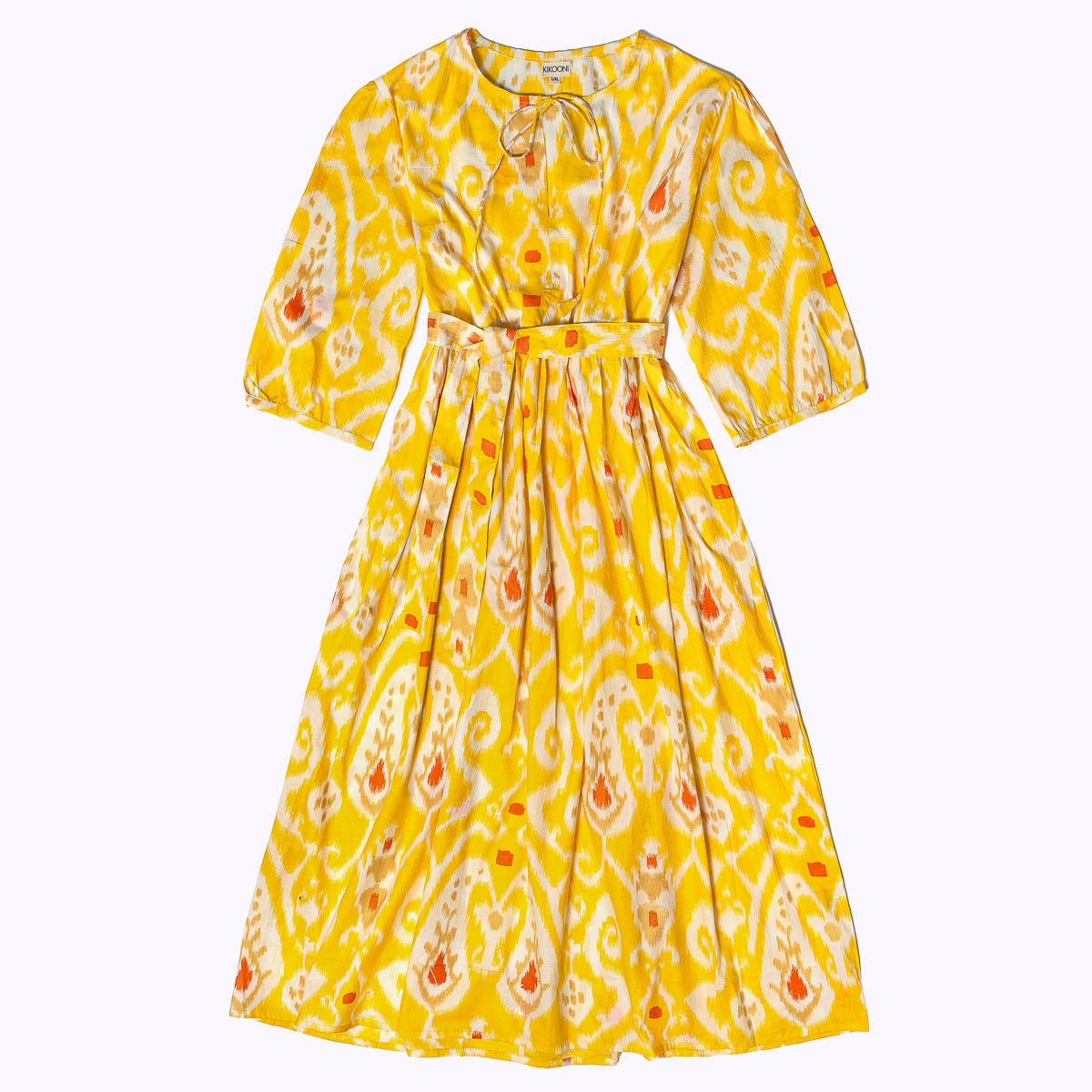 Muse Dress "Yellow Paisley"