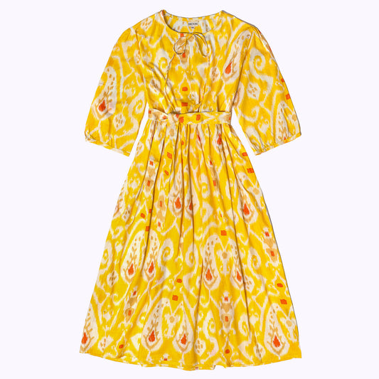 Muse Dress "Yellow Paisley"