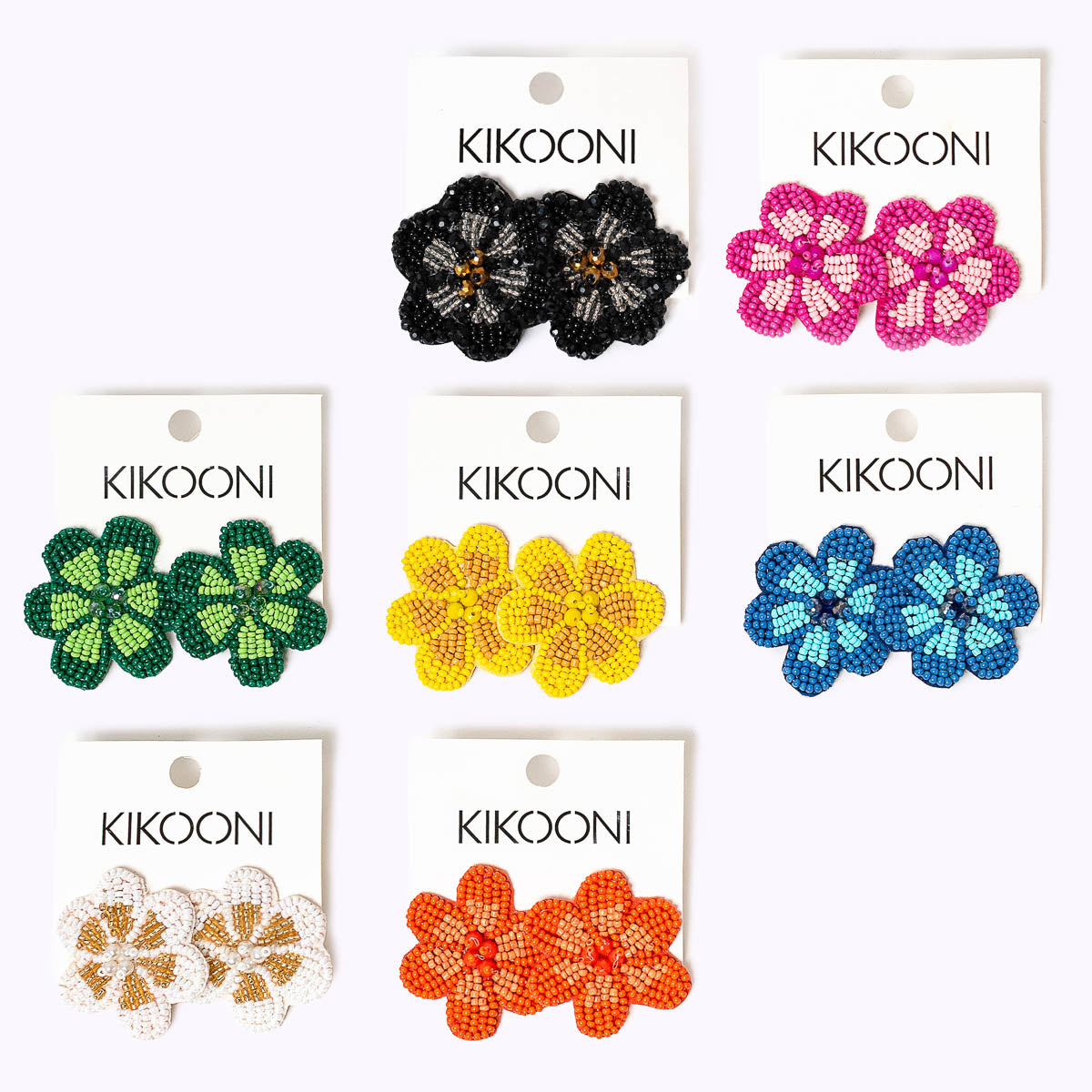 Beaded earrings "My Bloom"