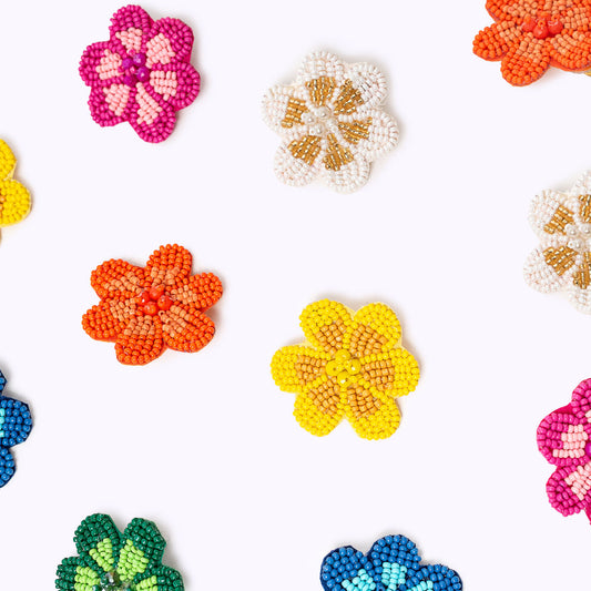 Beaded earrings "My Bloom"