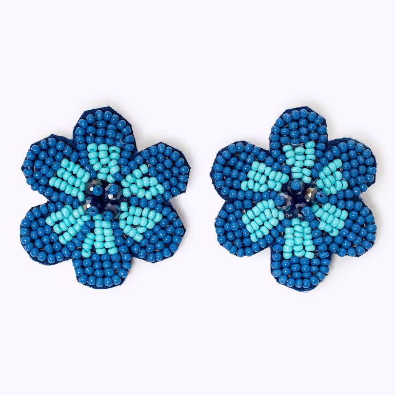 Beaded earrings "My Bloom"