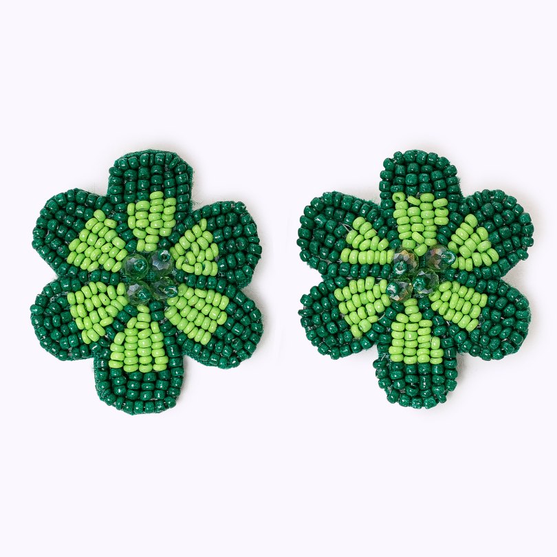 Beaded earrings "My Bloom"