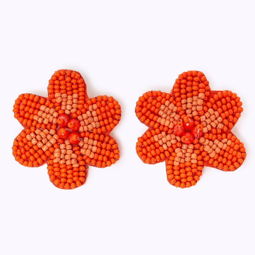 Beaded earrings "My Bloom"
