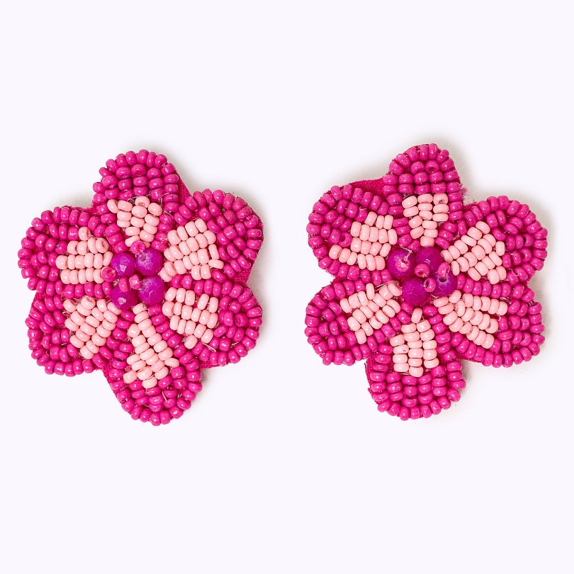 Beaded earrings "My Bloom"