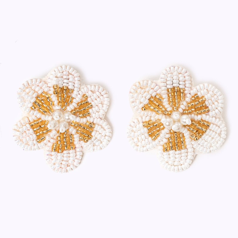 Beaded earrings "My Bloom"